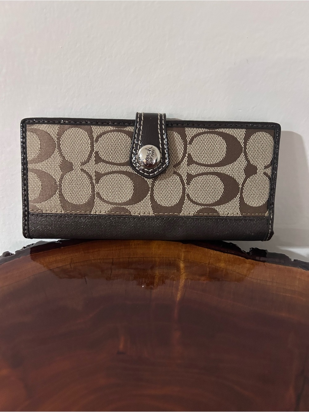 NWT Coach brown wallet
